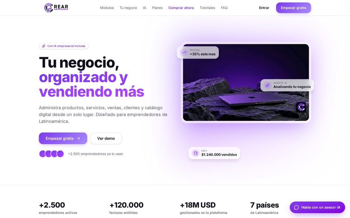 Plataforma Crear Emprendedor